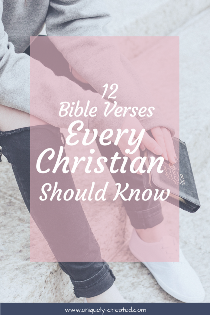 12 bible verses every Christian should know