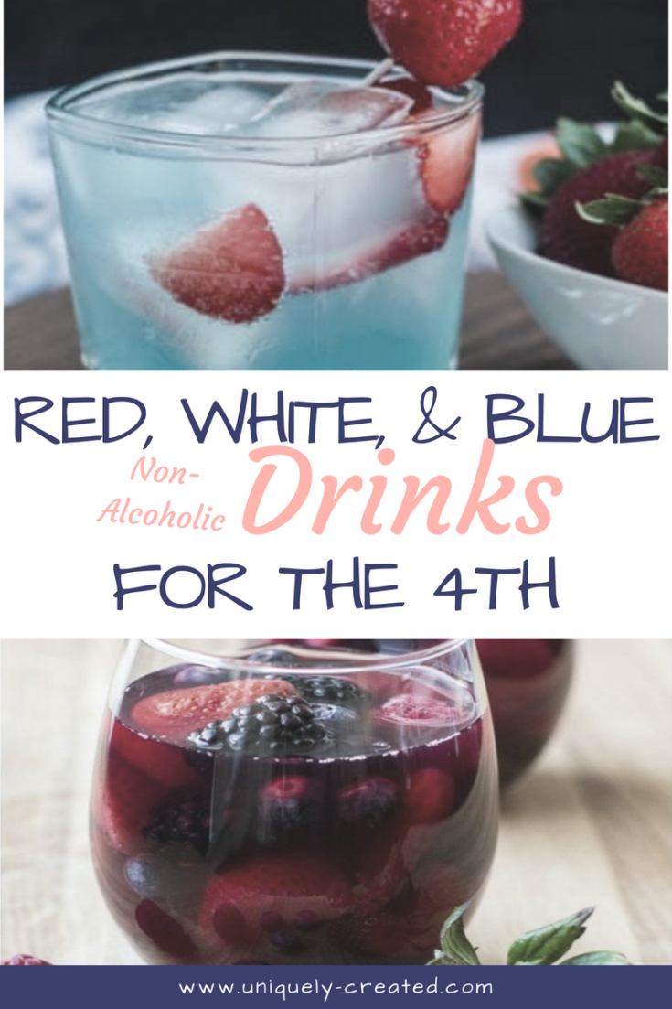 red white blue drinks for july 4th