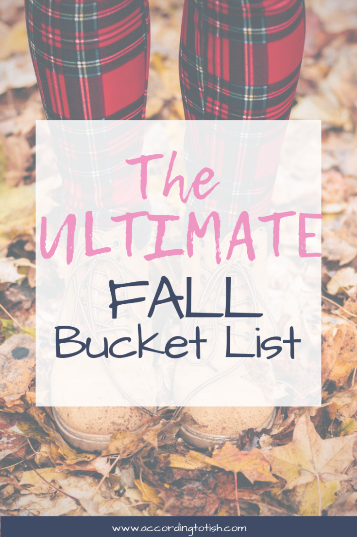 ultimate fall bucket list
