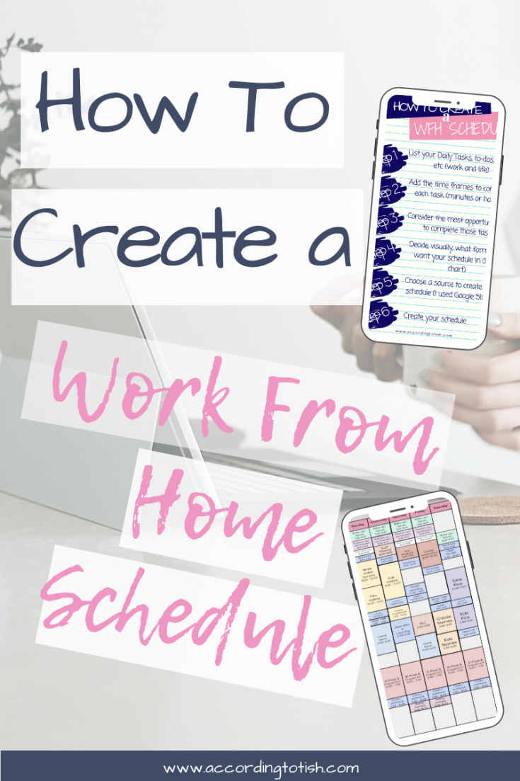 how to create a work from home schedule